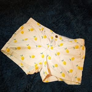 Old Navy, Size 6, White, Lemon Shorts